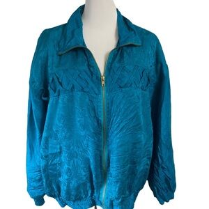 Vintage Kim Rogers Sport Silk Jacket Retro